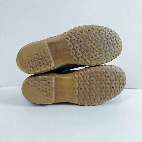 VTG LL Bean Maine Hunting Shoes Boots Shearling Wool Sole Brown Mocs VTG Sz 9 main image 9
